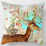 Load image into Gallery viewer, Hot sale fashion cute birds bikes sunflowers deer pillow cases beauty square double sides pattern pillow covers size 45*45cm
