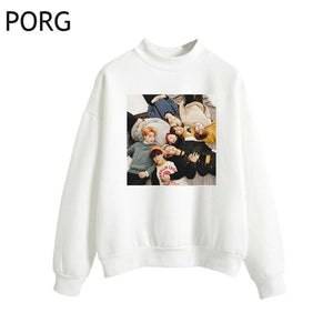 Funny Jungkook Jimin V Women Hoodies Streetwear Fashion Long Sleeve Pullover Sweatshirts Harajuku Autumn Oversized Hoodie