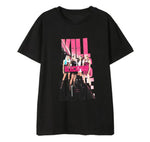 Load image into Gallery viewer, Summer style kpop blackpink photo/logo printing t shirt unisex fashion o neck short sleeve t-shirt 3 colors top tees
