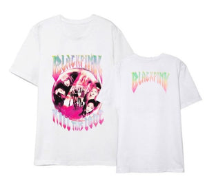 Summer style kpop blackpink photo/logo printing t shirt unisex fashion o neck short sleeve t-shirt 3 colors top tees