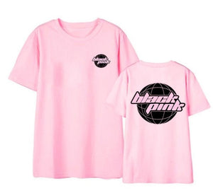 Summer style kpop blackpink photo/logo printing t shirt unisex fashion o neck short sleeve t-shirt 3 colors top tees