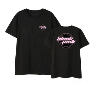 Summer style kpop blackpink photo/logo printing t shirt unisex fashion o neck short sleeve t-shirt 3 colors top tees