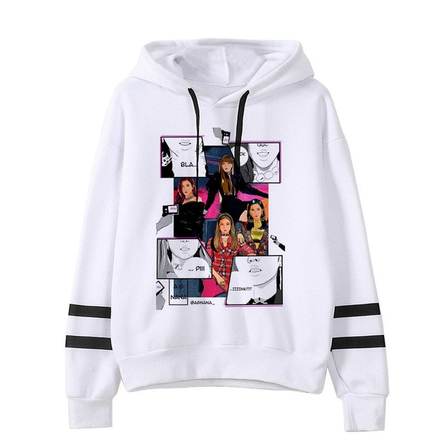 BLACKPINK Hoodie women hip hop 2019 kpop Sweatshirt Album clothes Kill This Love hooded Female Jennie Rose Lisa Jisoo Hoodies