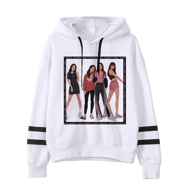 BLACKPINK Hoodie women hip hop 2019 kpop Sweatshirt Album clothes Kill This Love hooded Female Jennie Rose Lisa Jisoo Hoodies