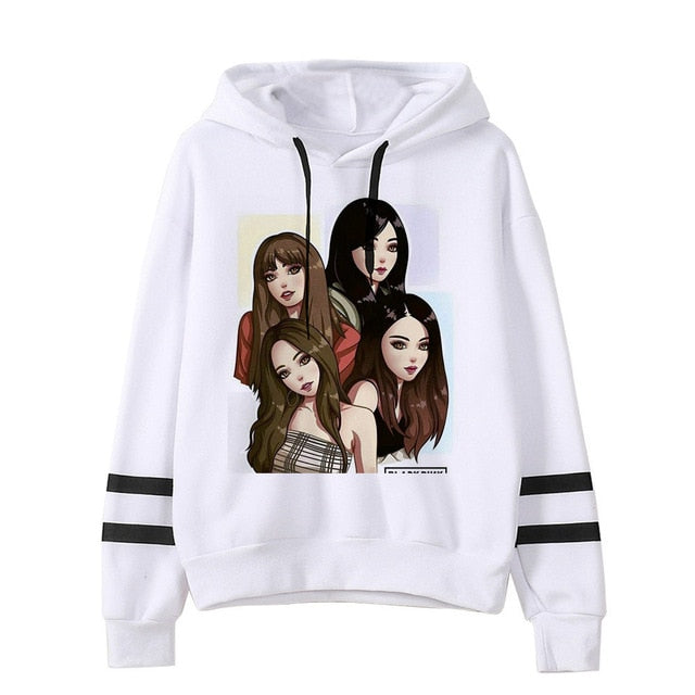BLACKPINK Hoodie women hip hop 2019 kpop Sweatshirt Album clothes Kill This Love hooded Female Jennie Rose Lisa Jisoo Hoodies