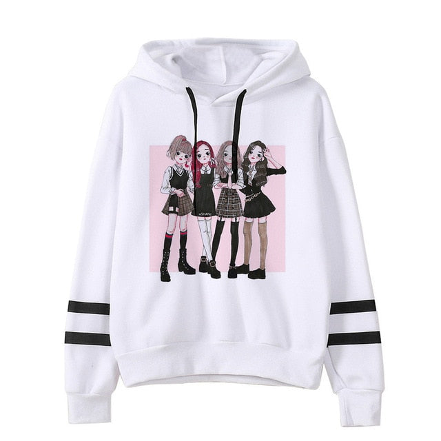 BLACKPINK Hoodie women hip hop 2019 kpop Sweatshirt Album clothes Kill This Love hooded Female Jennie Rose Lisa Jisoo Hoodies