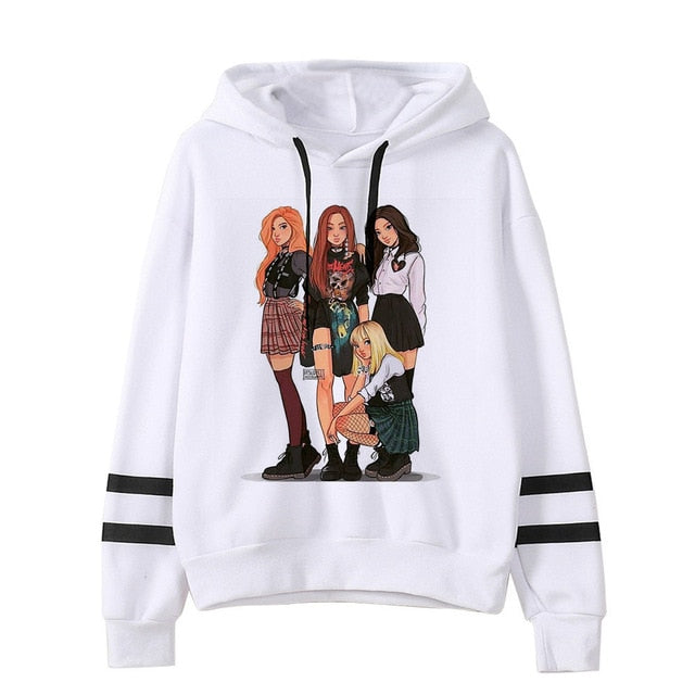 BLACKPINK Hoodie women hip hop 2019 kpop Sweatshirt Album clothes Kill This Love hooded Female Jennie Rose Lisa Jisoo Hoodies