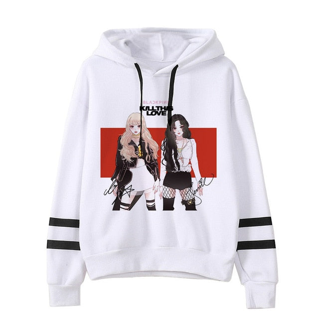BLACKPINK Hoodie women hip hop 2019 kpop Sweatshirt Album clothes Kill This Love hooded Female Jennie Rose Lisa Jisoo Hoodies