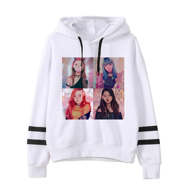 BLACKPINK Hoodie women hip hop 2019 kpop Sweatshirt Album clothes Kill This Love hooded Female Jennie Rose Lisa Jisoo Hoodies