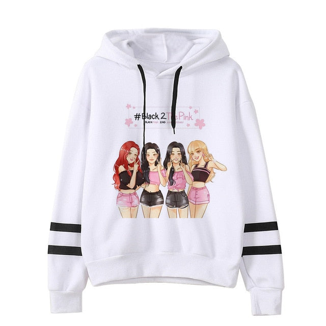 BLACKPINK Hoodie women hip hop 2019 kpop Sweatshirt Album clothes Kill This Love hooded Female Jennie Rose Lisa Jisoo Hoodies
