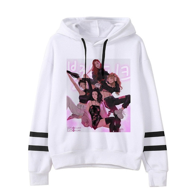 BLACKPINK Hoodie women hip hop 2019 kpop Sweatshirt Album clothes Kill This Love hooded Female Jennie Rose Lisa Jisoo Hoodies