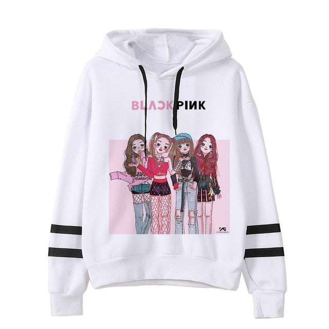 BLACKPINK Hoodie women hip hop 2019 kpop Sweatshirt Album clothes Kill This Love hooded Female Jennie Rose Lisa Jisoo Hoodies