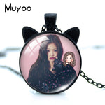 Load image into Gallery viewer, 2019 New Blackpink Kpop Group Girls Cat Ears Necklace Lovely Blackpink Kpop Singers Jewelry for Fans Jewelry Gifts
