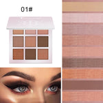 Load image into Gallery viewer, 9 Colors Glitter Eyeshadow Makeup Pallete Matte Eye shadow Palette Shimmer and Shine Diamond Eyeshadow Powder Pigment Cosmetics
