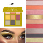 Load image into Gallery viewer, 9 Colors Glitter Eyeshadow Makeup Pallete Matte Eye shadow Palette Shimmer and Shine Diamond Eyeshadow Powder Pigment Cosmetics
