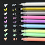 Load image into Gallery viewer, 9Pcs/lot 0.6mm White Ink Color Photo Album Gel Pen Stationery Office Learning Cute Scrapbooking Pen Unisex Pen Gift for Kids
