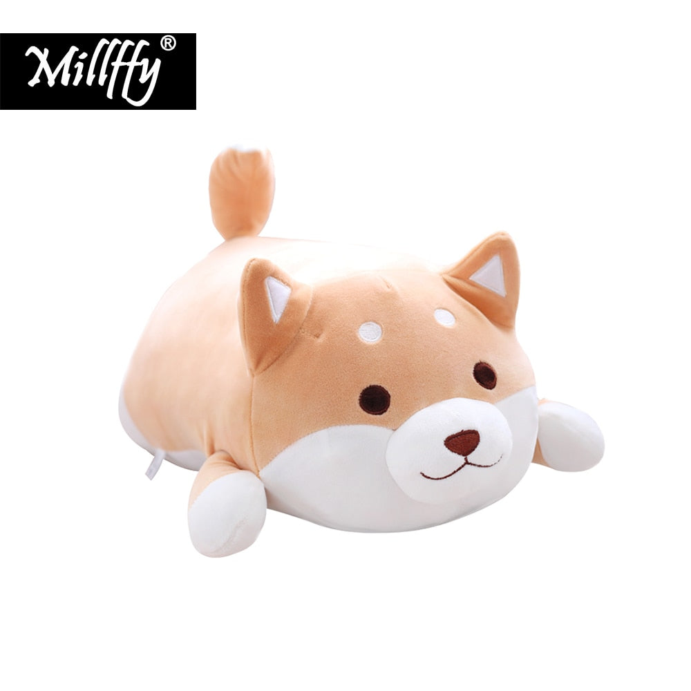 Dropshipping Millffy 30cm/50cm Super Soft Peluche Shiba Inu Plush Puppy Dog Pillow Stuffed Toy Plushie Doll for Kids Children
