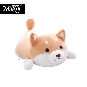 Dropshipping Millffy 30cm/50cm Super Soft Peluche Shiba Inu Plush Puppy Dog Pillow Stuffed Toy Plushie Doll for Kids Children