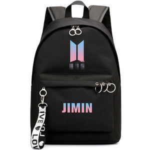 2019 Outdoor wild casual bangtanes student school canvas backpack boys kpop army bomb fresh trend fan pouch bags for women