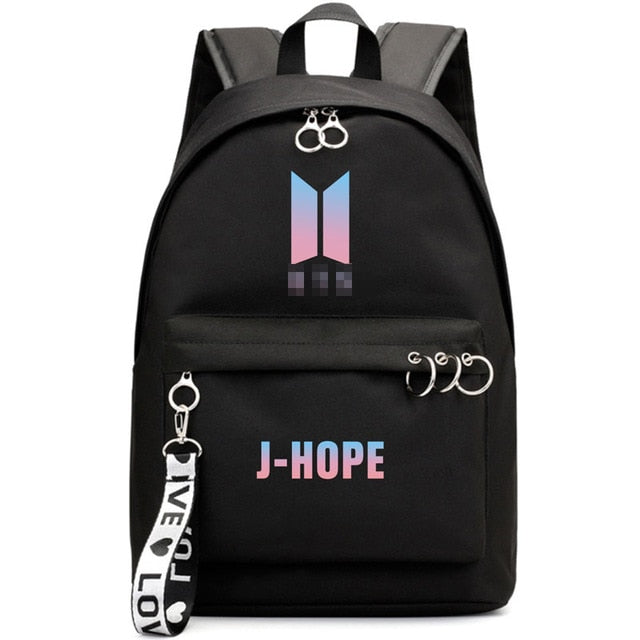 2019 Outdoor wild casual bangtanes student school canvas backpack boys kpop army bomb fresh trend fan pouch bags for women