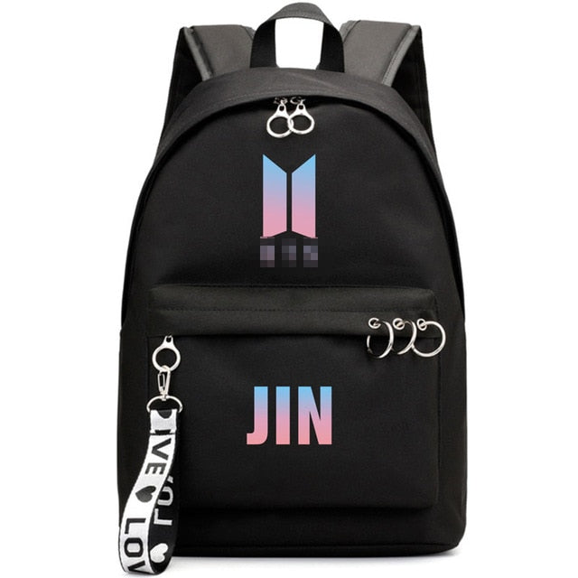 2019 Outdoor wild casual bangtanes student school canvas backpack boys kpop army bomb fresh trend fan pouch bags for women