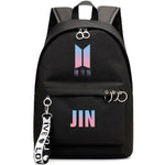 Load image into Gallery viewer, 2019 Outdoor wild casual bangtanes student school canvas backpack boys kpop army bomb fresh trend fan pouch bags for women

