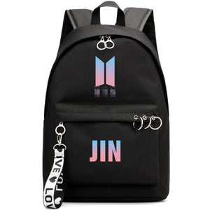 2019 Outdoor wild casual bangtanes student school canvas backpack boys kpop army bomb fresh trend fan pouch bags for women