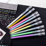 Load image into Gallery viewer, 9Pcs/lot 0.6mm White Ink Color Photo Album Gel Pen Stationery Office Learning Cute Scrapbooking Pen Unisex Pen Gift for Kids

