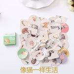 Load image into Gallery viewer, 40 PCS/box Mini Cartoon Paper Sticker Decoration Decal DIY Album Scrapbooking Seal Sticker Kawaii Stationery Gift Material Escol
