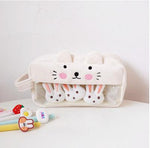 Load image into Gallery viewer, Plush Cute Pencil Case Kawaii Large Capacity Pencilcase School Pen Case Supplies Pencil Bag School Box Pencils Pouch Stationery
