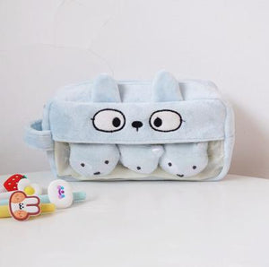 Plush Cute Pencil Case Kawaii Large Capacity Pencilcase School Pen Case Supplies Pencil Bag School Box Pencils Pouch Stationery