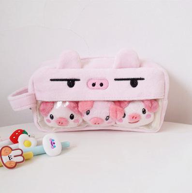 Plush Cute Pencil Case Kawaii Large Capacity Pencilcase School Pen Case Supplies Pencil Bag School Box Pencils Pouch Stationery