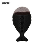 Load image into Gallery viewer, 1Pcs Cute Mermaid Foundation Power Makeup Brush Blending Contour Blush Fish Scale Cosmetic Beauty Make Up Brush Tools Maquiagem
