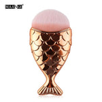 Load image into Gallery viewer, 1Pcs Cute Mermaid Foundation Power Makeup Brush Blending Contour Blush Fish Scale Cosmetic Beauty Make Up Brush Tools Maquiagem
