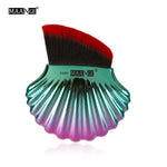 Load image into Gallery viewer, 1Pcs Cute Mermaid Foundation Power Makeup Brush Blending Contour Blush Fish Scale Cosmetic Beauty Make Up Brush Tools Maquiagem
