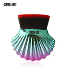 Load image into Gallery viewer, 1Pcs Cute Mermaid Foundation Power Makeup Brush Blending Contour Blush Fish Scale Cosmetic Beauty Make Up Brush Tools Maquiagem
