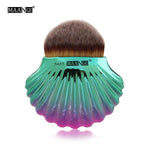Load image into Gallery viewer, 1Pcs Cute Mermaid Foundation Power Makeup Brush Blending Contour Blush Fish Scale Cosmetic Beauty Make Up Brush Tools Maquiagem
