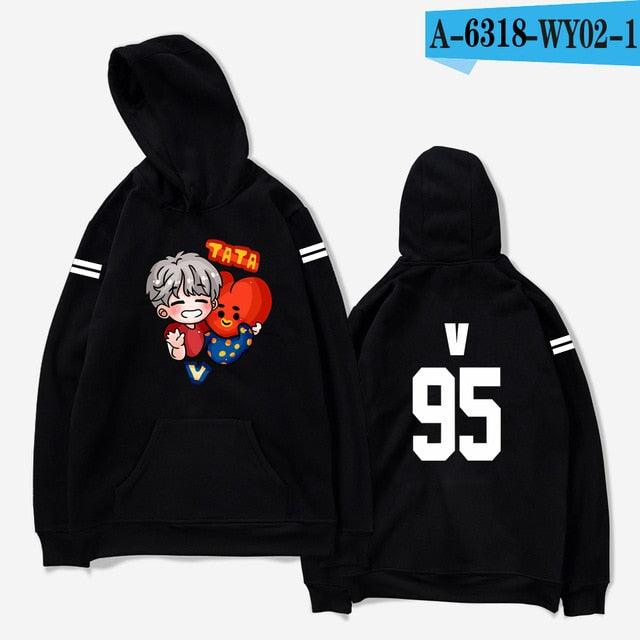 aikooki hoodies women Bangtan Boys Kpop idol Hoodies Sweatshirts Autumn Streetwear Fans Hoodies Cap Casual Clothes Plus Size