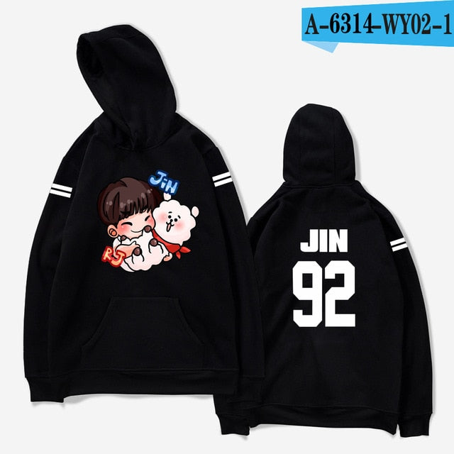 aikooki hoodies women Bangtan Boys Kpop idol Hoodies Sweatshirts Autumn Streetwear Fans Hoodies Cap Casual Clothes Plus Size