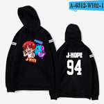 Load image into Gallery viewer, aikooki hoodies women Bangtan Boys Kpop idol Hoodies Sweatshirts Autumn Streetwear Fans Hoodies Cap Casual Clothes Plus Size
