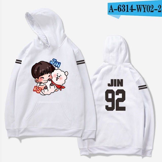 aikooki hoodies women Bangtan Boys Kpop idol Hoodies Sweatshirts Autumn Streetwear Fans Hoodies Cap Casual Clothes Plus Size