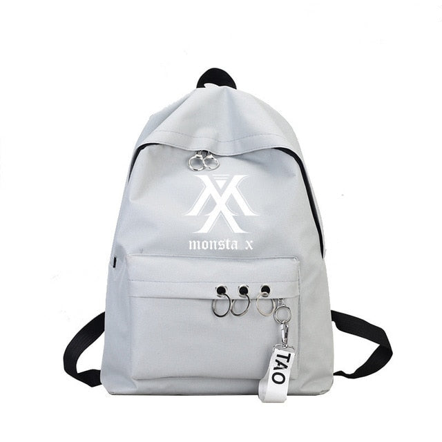 Ateez Stray Kids Blackpink Sac A Dos Backpack Back Pack Got7 Women Monsta X Twice Wanna One Canvas School Travel Bag Femme
