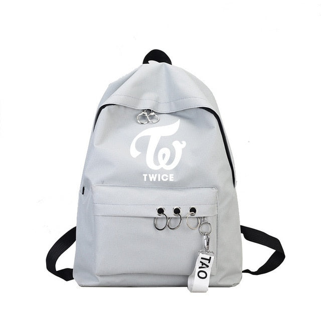 Ateez Stray Kids Blackpink Sac A Dos Backpack Back Pack Got7 Women Monsta X Twice Wanna One Canvas School Travel Bag Femme