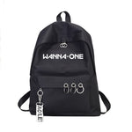 Load image into Gallery viewer, Ateez Stray Kids Blackpink Sac A Dos Backpack Back Pack Got7 Women Monsta X Twice Wanna One Canvas School Travel Bag Femme
