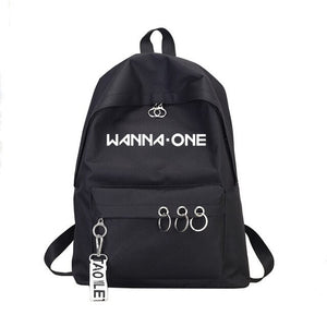 Ateez Stray Kids Blackpink Sac A Dos Backpack Back Pack Got7 Women Monsta X Twice Wanna One Canvas School Travel Bag Femme