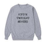 Load image into Gallery viewer, A Cup Of Tae With Suga Printed Hoodies Women 2018 Autumn Winter Youth BTS Sweatshirts Women Long Sleeve Fleece Pullovers Tops
