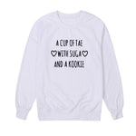 Load image into Gallery viewer, A Cup Of Tae With Suga Printed Hoodies Women 2018 Autumn Winter Youth BTS Sweatshirts Women Long Sleeve Fleece Pullovers Tops
