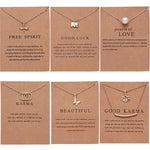 Load image into Gallery viewer, Rinhoo Butterfly Elephant Pearl Of Love Gold-color Pendant Necklaces Clavicle Chains Necklace Fashion Necklace Women Jewelry
