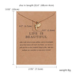Load image into Gallery viewer, Rinhoo Butterfly Elephant Pearl Of Love Gold-color Pendant Necklaces Clavicle Chains Necklace Fashion Necklace Women Jewelry
