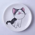 Load image into Gallery viewer, Cartoon Cat Ceramic Plate Creative Cuisine Dish Cute White Plate Steak Rice Soup Bone China Tableware Gift Ceramica Dish
